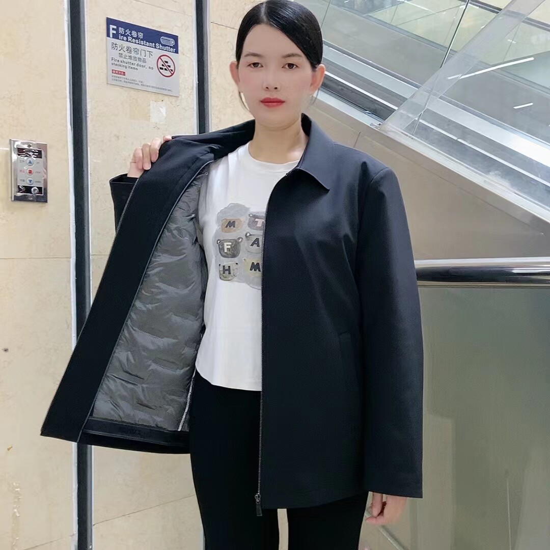 25新款派克服男士翻领兔毛内胆可拆卸皮毛一体加厚羽绒冬男短外套