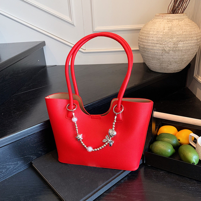 高颜值托特包2025新款新娘手提包