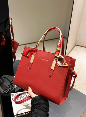 婚包女新娘包婚礼用手提包2025新款小众红色结婚包包妈妈包斜跨包