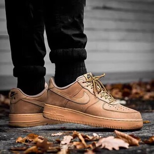 Nike男鞋 Air Force 1 小麦色空军一号AF1运动休闲板鞋CJ9179-200