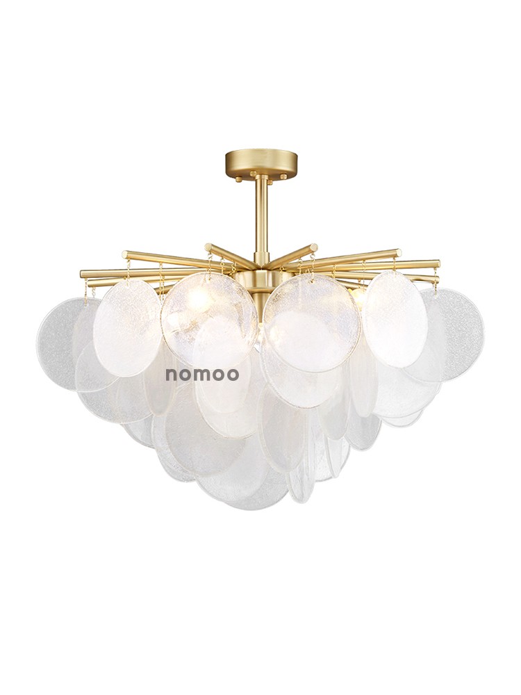 吸吊两用美式轻奢全铜客厅吊灯设计师北欧风铃卧室餐厅艺术吸顶灯