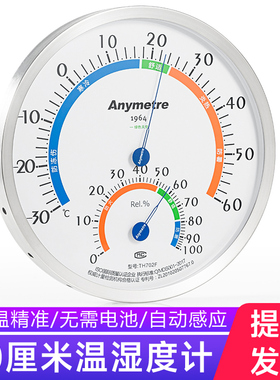 美德时高精度温湿度计TH702F工业用壁挂式仓库药房干湿精准温度表
