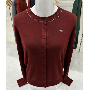 中老年女装针织开衫外套2026新款春装洋气外搭依卡璐浅爱妈妈开衫