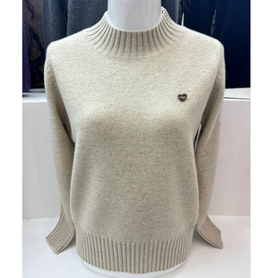 浅爱依卡璐羊毛衫 羊绒衫 毛衣秋冬女高级感打底针织衫 2025新款 女款