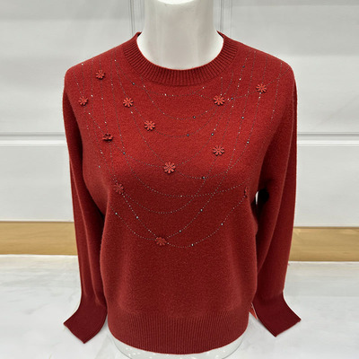 中老年洋气妈妈秋装端庄大气上衣