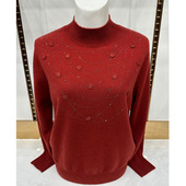 今年流行 妈妈上衣宽松羊毛衫 女士中年高端大气上档次毛衣羊绒衫