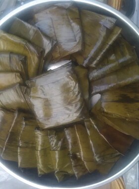 广东怀集农家手工叶糍 纯糯米糍粑甜味花生馅 传统速食特产真空