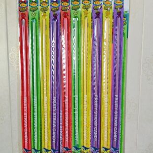 儿童水果味超长吸管糖cc乐尺子糖校园门口小学生稀奇古怪零食批发