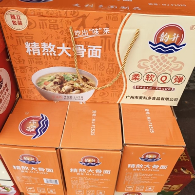 韵升精熬大骨面一箱约18块