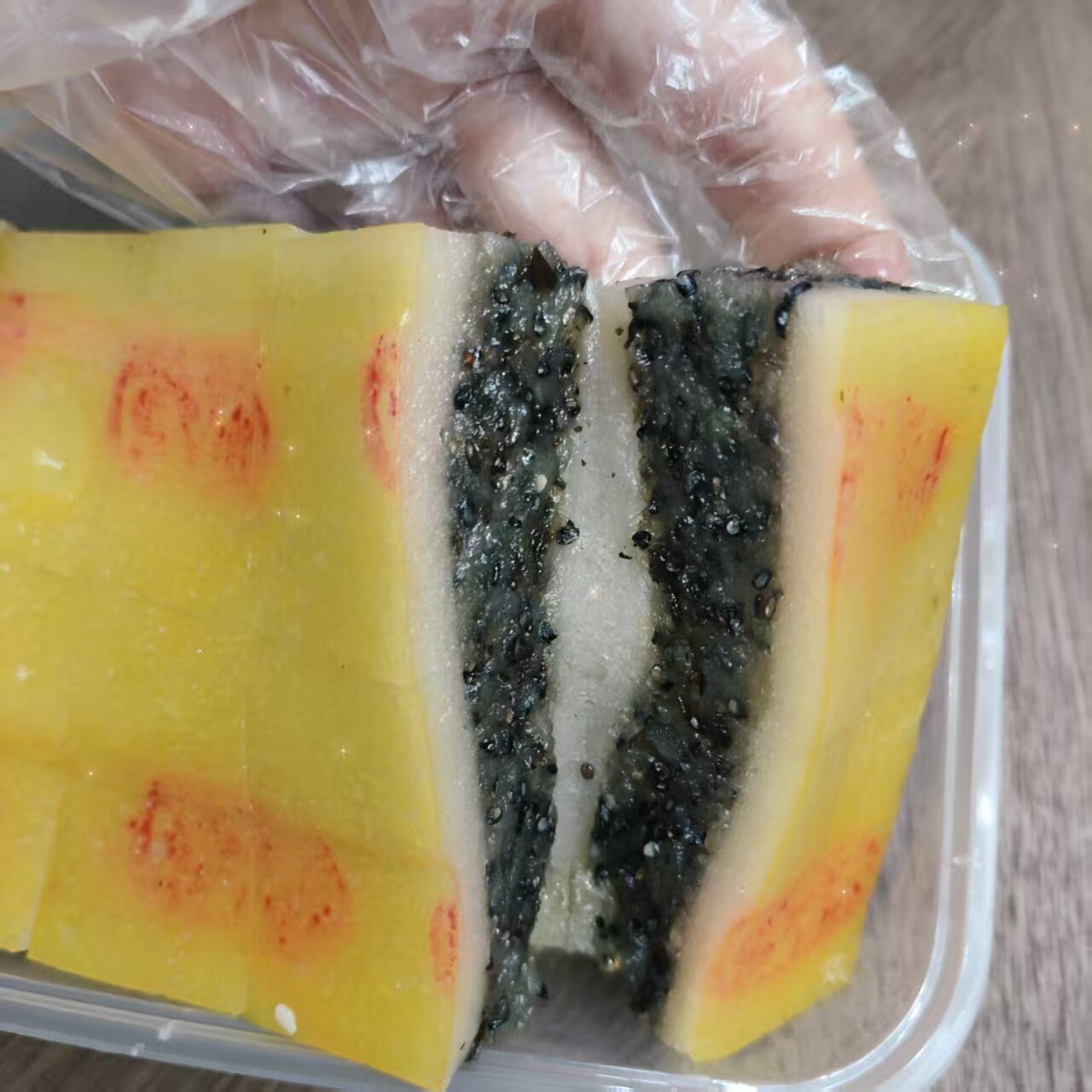潮汕手工蒸糕芝麻夹心糯米糕传统老式甜糕点新鲜现做软糯香甜小吃