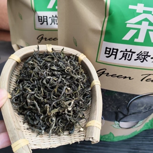 明前绿茶高山炒青绿茶农家炒茶浓香型怀集本地炒茶500g