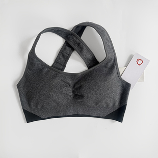 2025夏季 运动内衣女子高强度防震收副乳健身文胸交叉瑜伽美背 新款