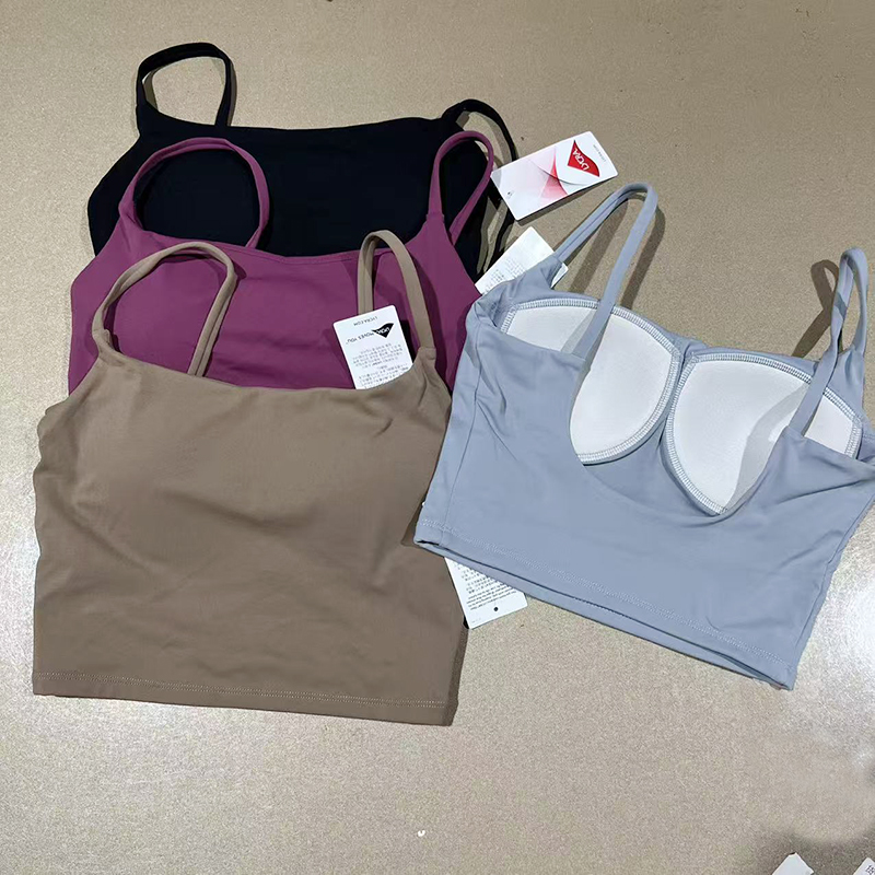 运动一体杯吊带背心式文胸美背