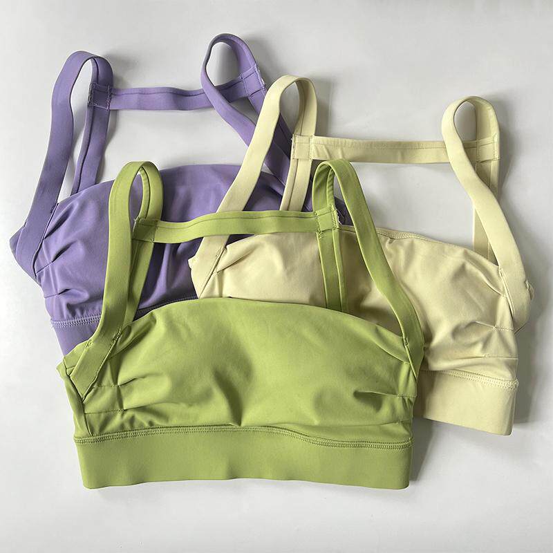 跑步速干运动内衣女带胸垫