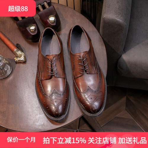 trd新款固特异手工鞋英伦风