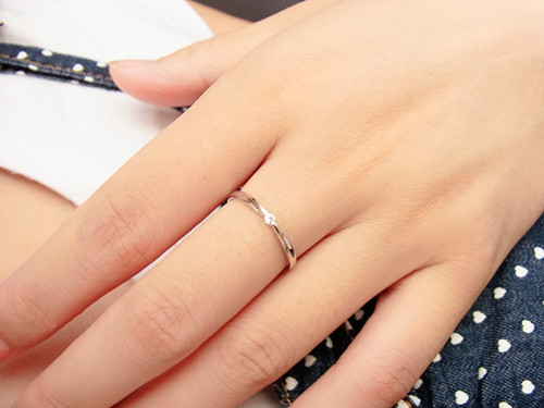 925纯银戒指女 简约瑞士单钻戒指 钻戒经典设计 生日礼物 送女友