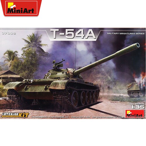 文华 Miniart 1/35  T-54A 苏联中型坦克带内构 37009 拼装模型