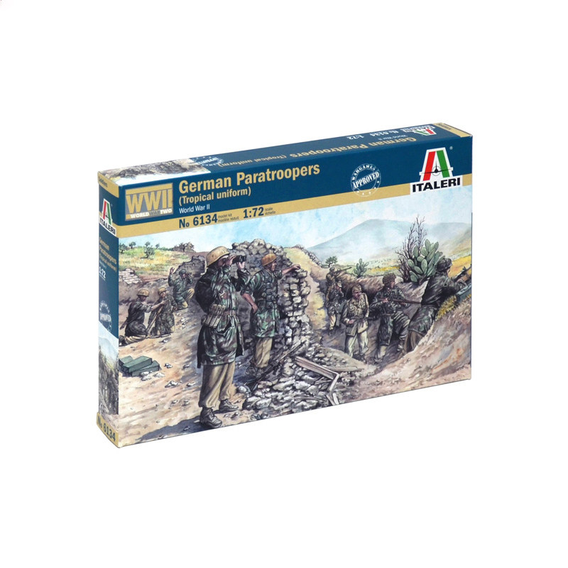 文华伊达雷利/Italeri 1/72 二战德国伞兵热带雨林制服 兵人6134