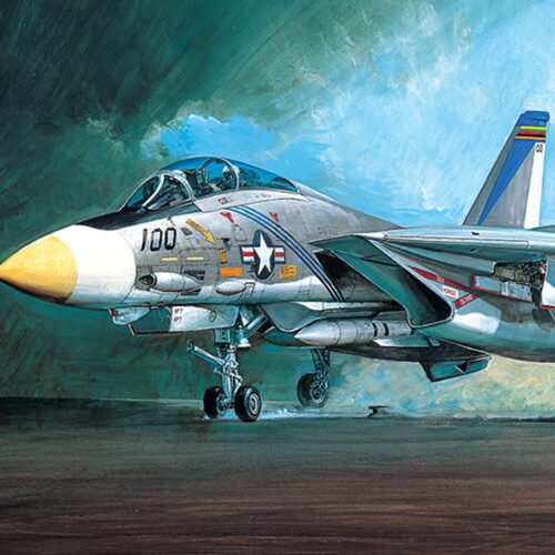文华 爱德美模型 1/48 F-14A 雄猫双座舰载战斗机 12253