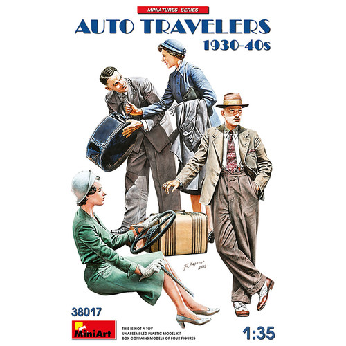 文华 MiniArt 1/35 汽车旅行者 1930-40年 拼装模型  38017