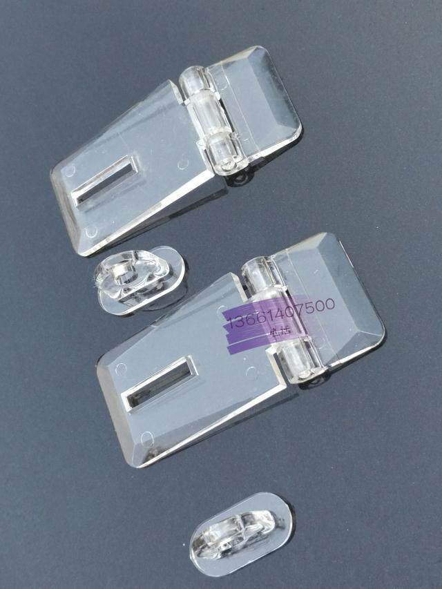 亚克力透明锁扣 diy有机玻璃塑料门水晶铰链插销扣pc合页管销搭扣