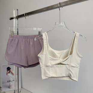 防震跑步运动健身服速干衣普拉提训练衣 夏季 瑜伽服套装 女2025新款