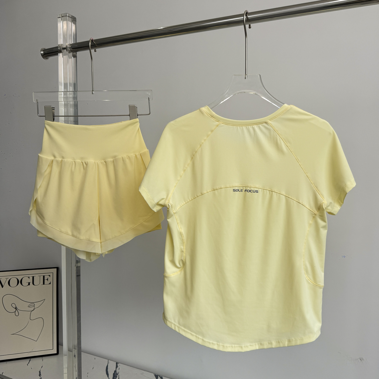 夏季健身服套装女速干透气短袖短裤专业跑步跳操骑行运动健身衣