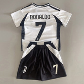 成人儿童足球服套装 C罗球衣7号男女童中大童运动速干训练服定制