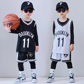 亲子 篮网11号欧文球衣速干衣训练服运动套装 春秋款 儿童篮球服套装