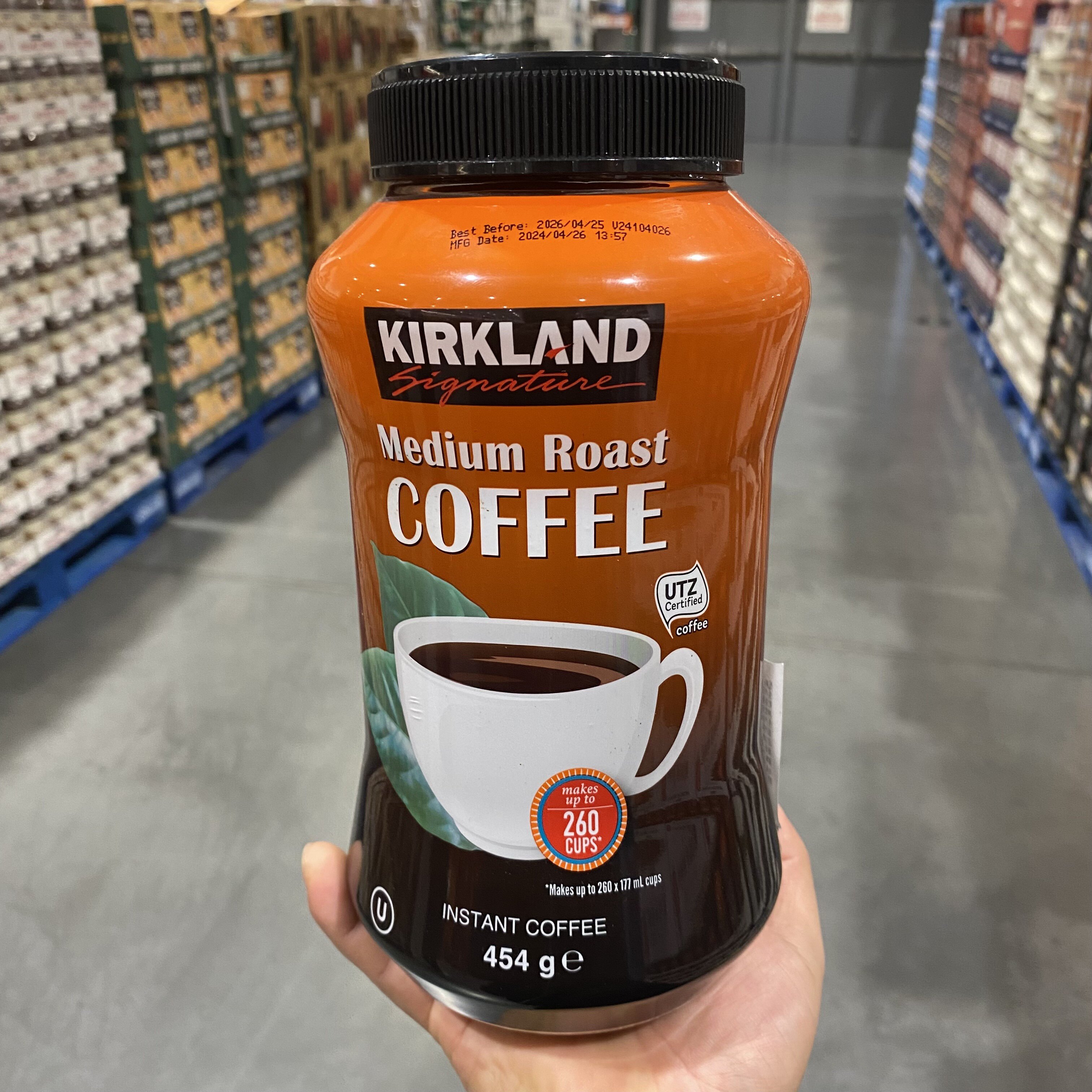 上海Costco开市客美国KIRKLAND科克兰哥伦比亚速溶咖啡粉454g大罐