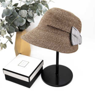 工厂直销帽子女新品春夏轻奢时尚和纸简约纯色遮阳帽青年海边出游