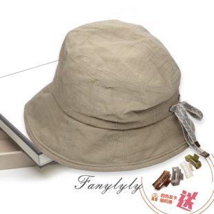 范妮防晒遮阳帽百搭渔夫帽韩版文艺帽子出游休闲圆顶包邮