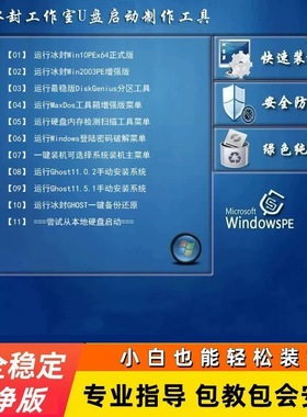 电脑重做window11专业版win7冰封pe重做纯净版系统u盘一键装机