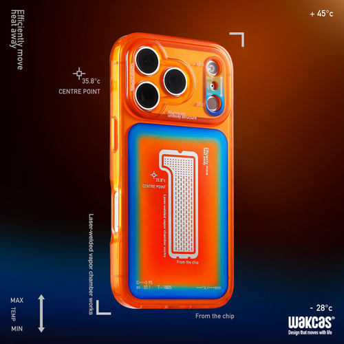 热感应橙色原创iphone苹果17promax手机壳新款撞色磁吸个性适用苹果16pro保护壳潮流防摔iphone15手机壳简约