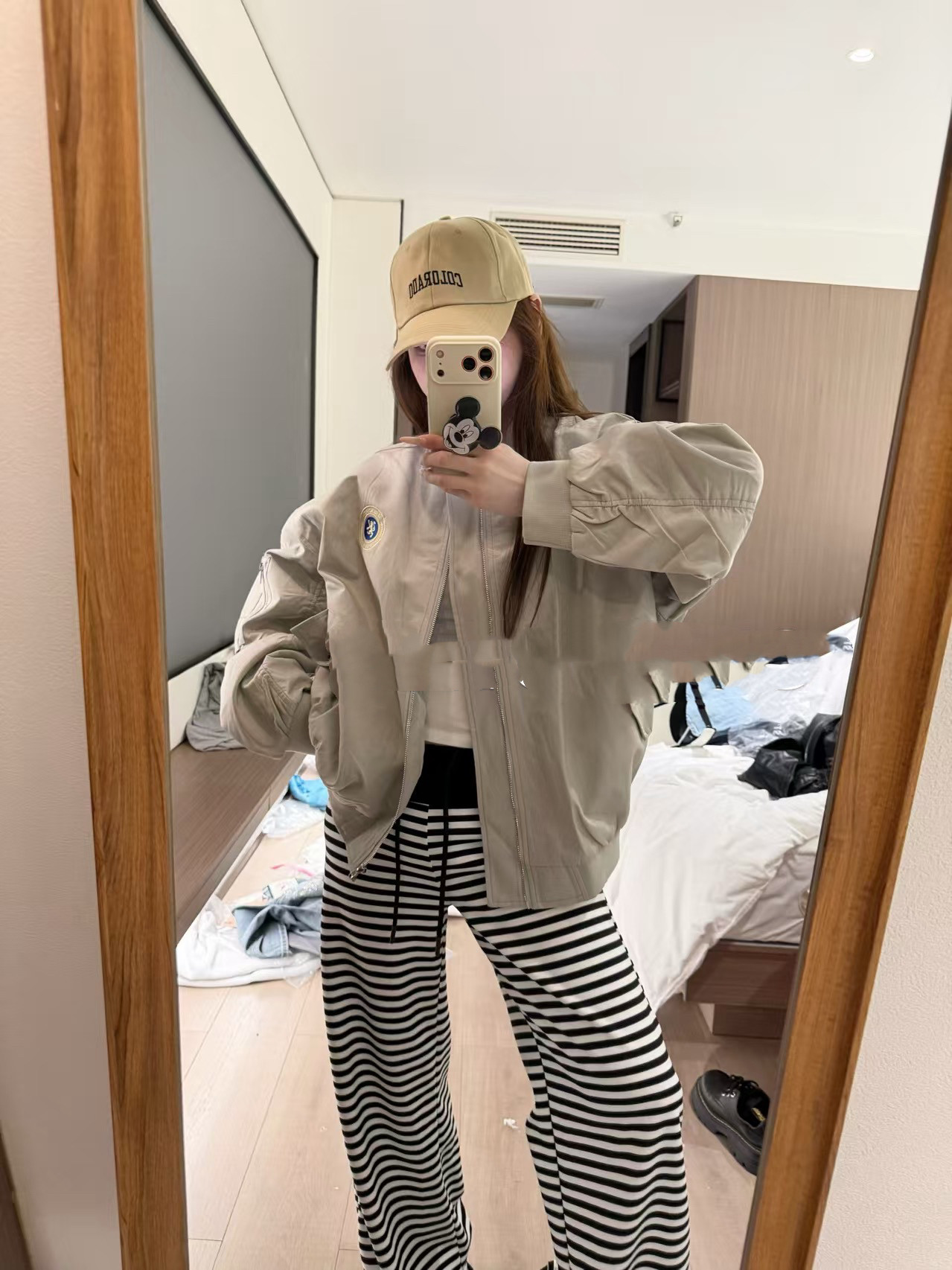MIDO家 2026春新款韩版宽松休闲百搭棒球服外套女短款夹克上衣