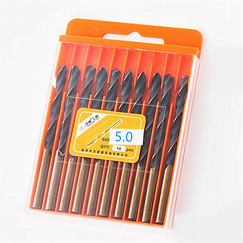 中量麻花钻头直柄不锈钢专用打孔超硬转头金属铁铝合金钻头1-10mm