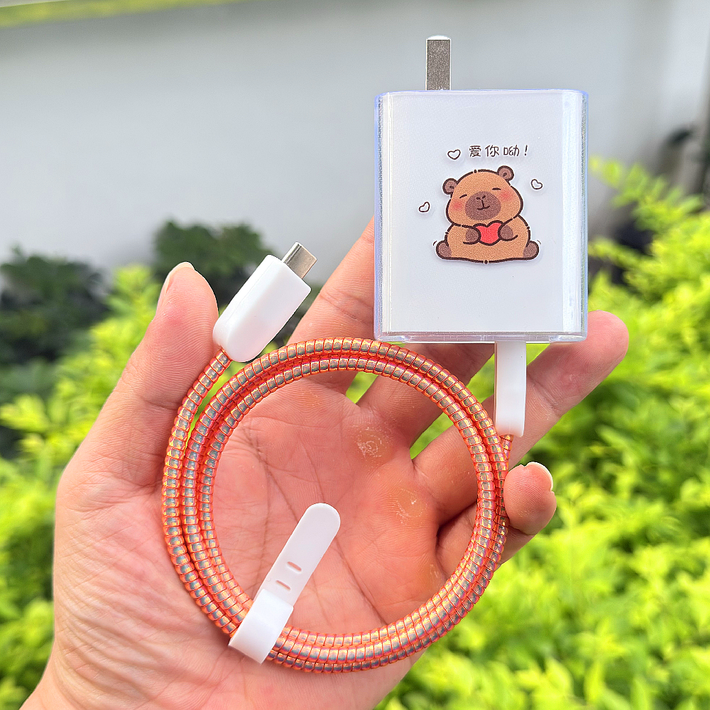 适用华为nova15 14 ultra Mate80pro数据线保护套100W充电器绕绳