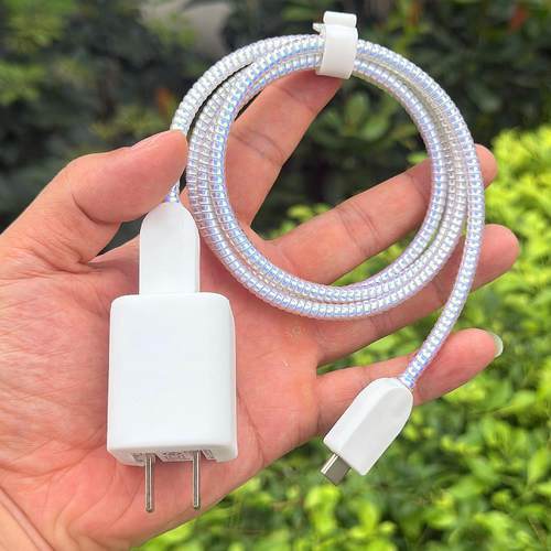 苹果17 iphone16 promax数据线保护套Mophie 45w充电器软壳缠绕绳