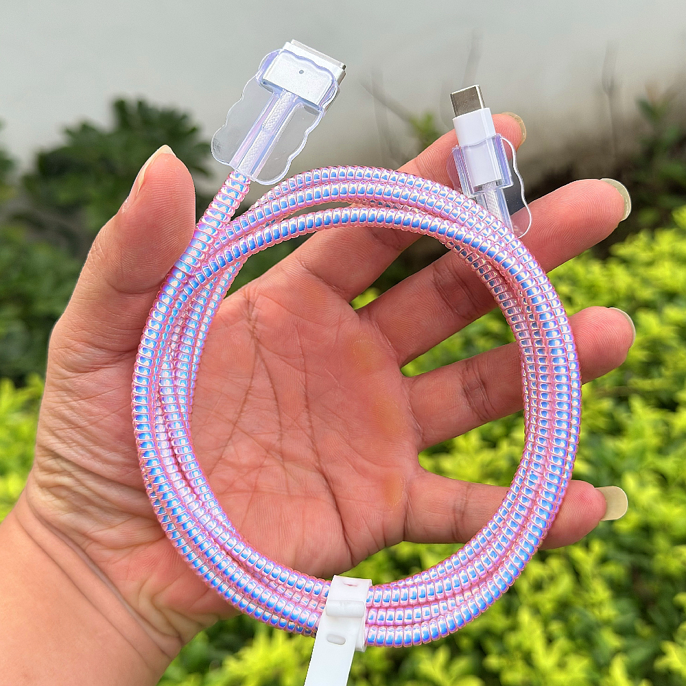 适用苹果MacBook pro电脑2米数据线保护套防折断Air充电线缠绕绳