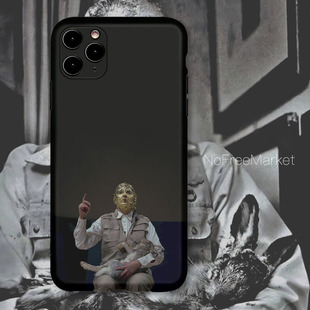 如何向一只死去的兔子解释绘画 德国博伊斯小众个性艺术生现代行为艺术防摔定制手机壳苹果华为VIVO小米荣耀