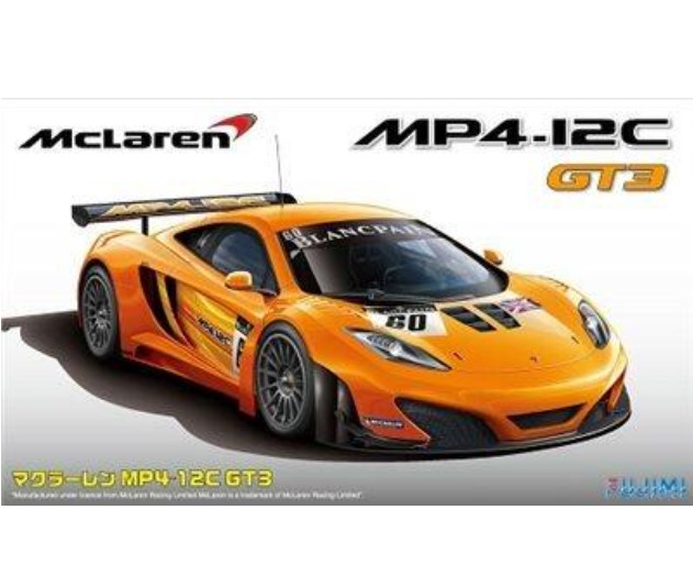 现货 FUJIMI 富士美 1/24 McLaren MP4-12C GT3 组装模型 12555