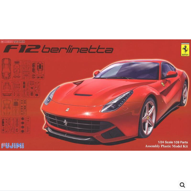 现货 FUJIMI 1/24 Ferrari F12 DX 附蝕刻套件 (12619) 组装模型 模玩/动漫/周边/娃圈三坑/桌游 火车/摩托/汽车模型 原图主图