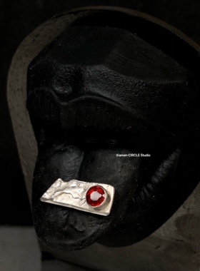 小众舌钉订制眉钉穿孔鼻钉山根钉鼻隔钉埋钉脐钉银宝石珠宝