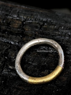 藏金戒指金银错错金银婚戒钻戒排钻珠宝私人定制小众戒指