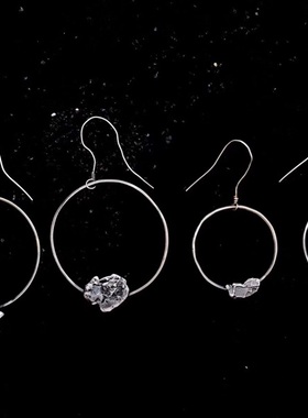 纯银圆圈耳环 独立设计 非TADY KING 非FIRST ARROWs 非伊藤一也