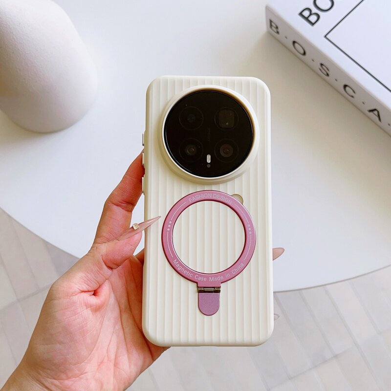 适用荣耀Magic8Pro手机壳新款个性多糖果色系创意支点支架Magic8可磁吸充电瓦楞纹理亲肤不沾指纹华为mate80