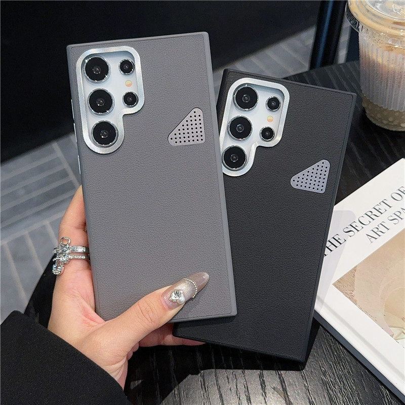 皮纹适用于三星s23ultra手机壳新款高端s25ultra保护套官方商务男女全包超薄galaxys24ultra奢华潮高级感外壳