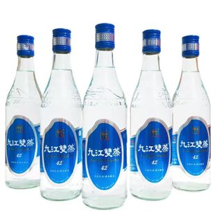 6瓶 500ML 广东九江双蒸米酒42度精米30泡酒专用酒正品 蓝瓶