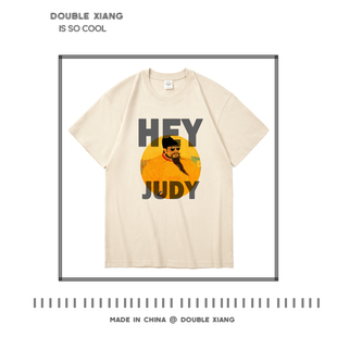 HEY JUDY 短袖t恤趣味恶搞老朱棣衣服明孝陵文创周边体恤衫半袖男