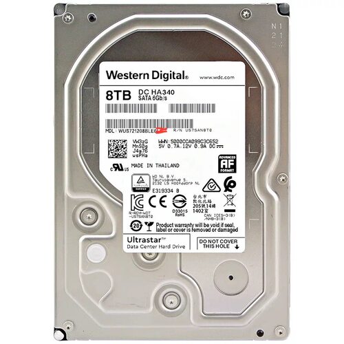 WD/西部数据HUS728T8TALE600/6L4企业级硬盘8T机械硬盘HC320HA340